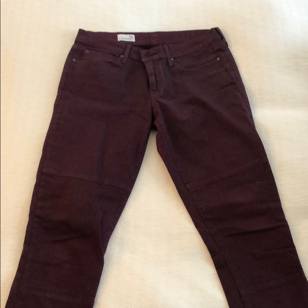 Dark purple legging jean